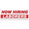 Signmission Now Hiring Laborers Banner Apply Inside Accepting Application Single Sided B-30265 - alternate 1
